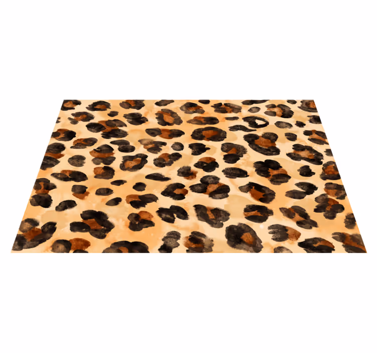 Luipaardvlekkenmotief vinyl tapijt dierenprint - TenStickers