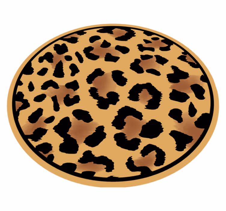 Wild luipaardpatroon vinyl tapijt dierenprint - TenStickers