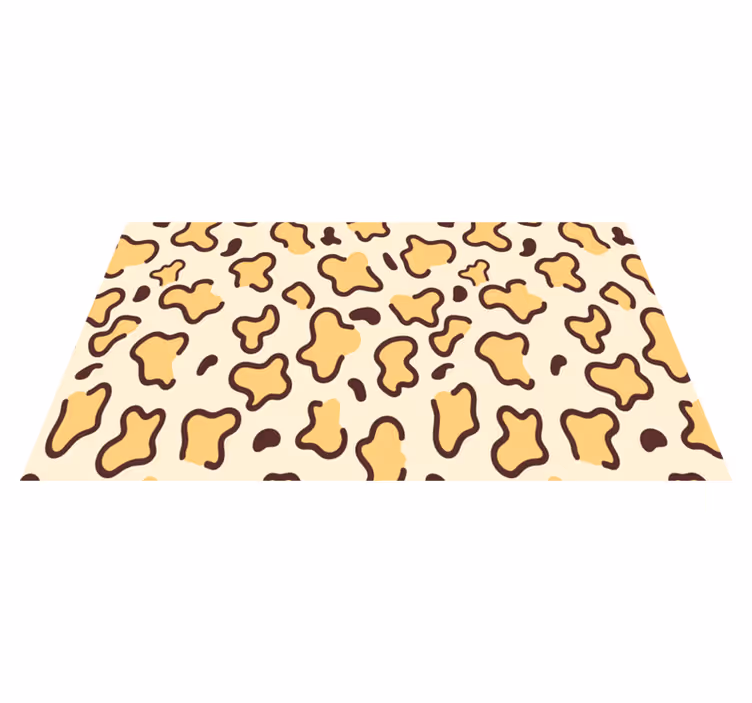 Grote luipaardvormen vinyl tapijt dierenprint - TenStickers