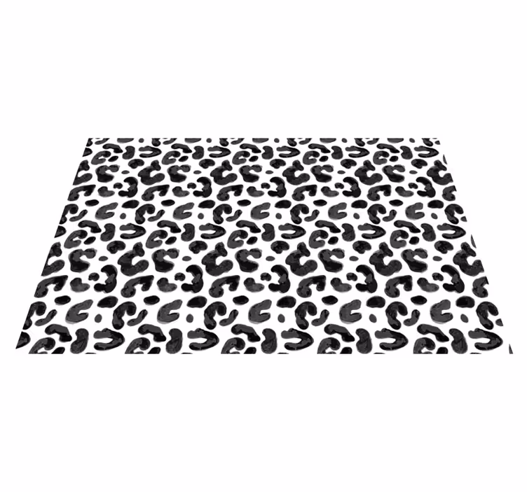 Esthetiek met luipaardpatroon vinyl tapijt dierenprint - TenStickers