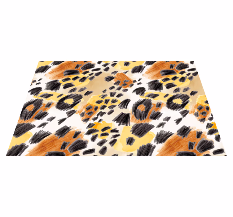 Stijlvol patroon vinyl tapijt dierenprint - TenStickers