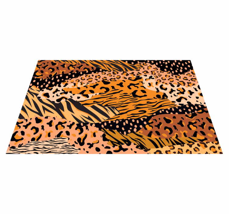 Luipaardtinten vinyl tapijt dierenprint - TenStickers