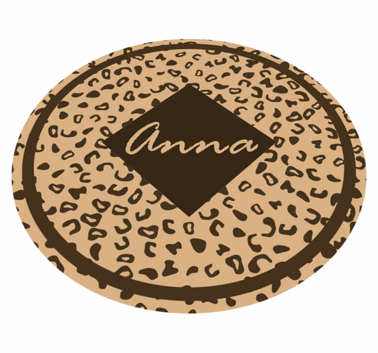 Vinyl vloerkleed met dierenprint Luipaardvel - TenStickers