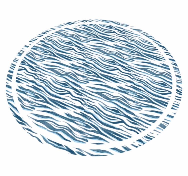 Stijlvolle zebragolf vinyl tapijt dierenprint - TenStickers