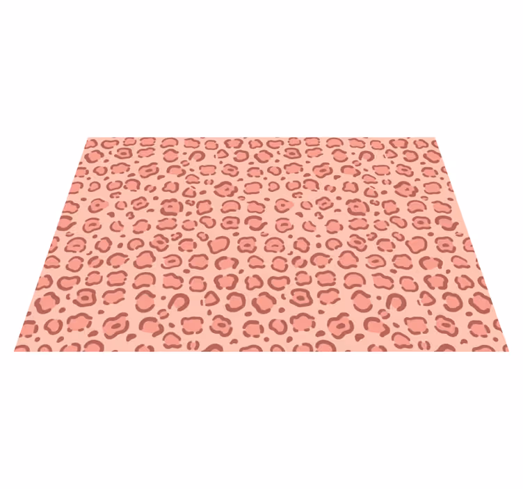 Luipaardstippen vinyl tapijt dierenprint - TenStickers