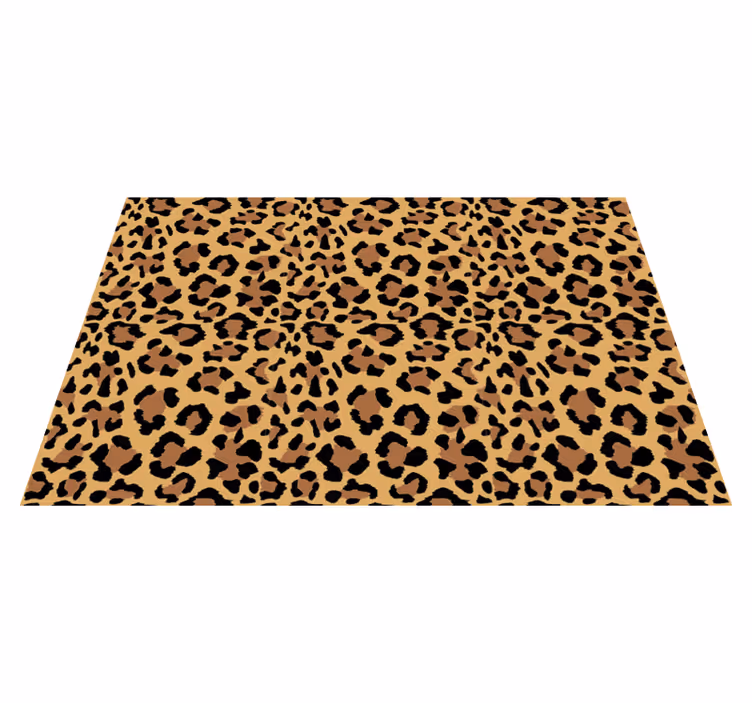 Luipaardpatroon vinyl tapijt dierenprint - TenStickers