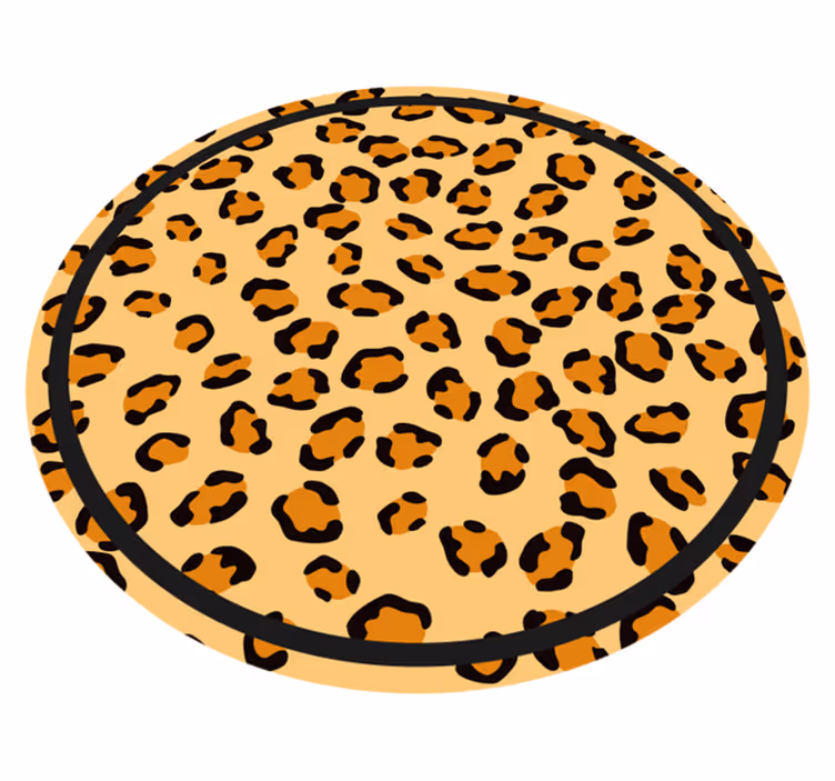 Klassiek luipaardmotief vinyl tapijt dierenprint - TenStickers