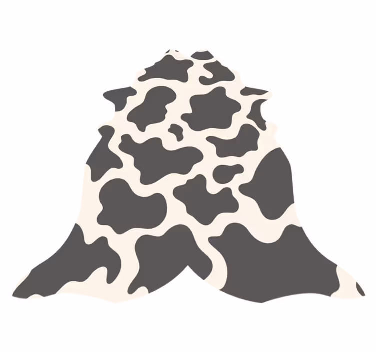 Koeienhuid concept vinyl tapijt dierenprint - TenStickers