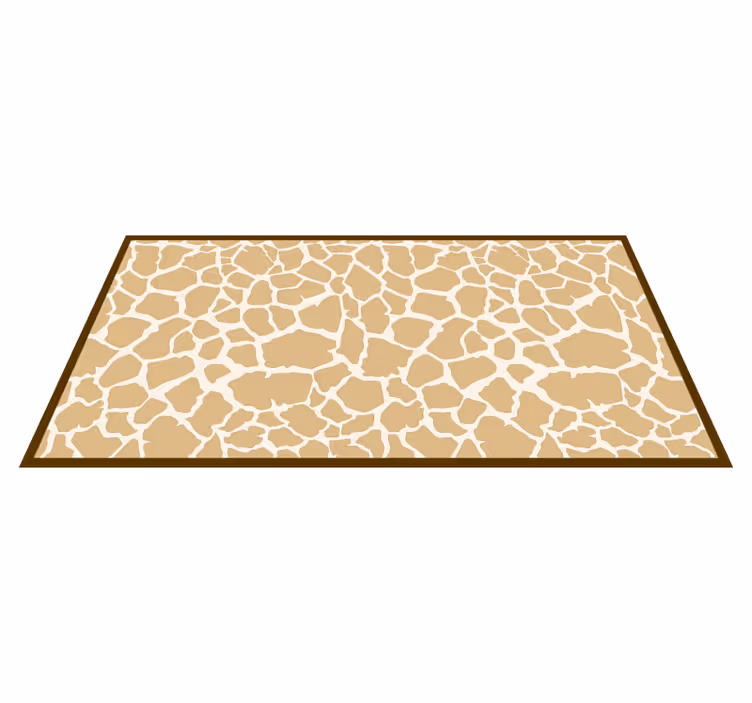 Giraffe vlekkenpatroon vinyl tapijt dierenprint - TenStickers