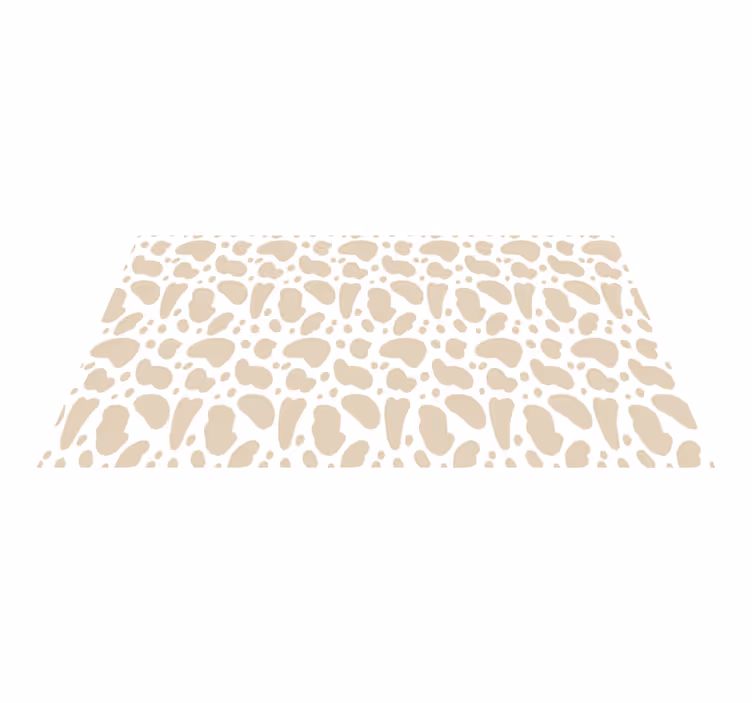 Beige giraffevlekken vinyl tapijt dierenprint - TenStickers