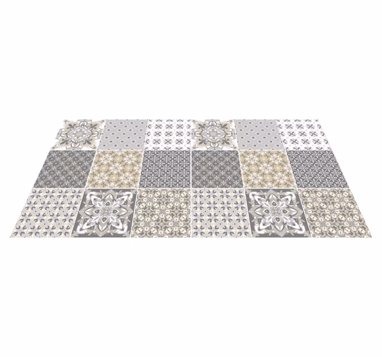 Hydraulische tegels vinyl vloerkleed tegeleffect - TenStickers