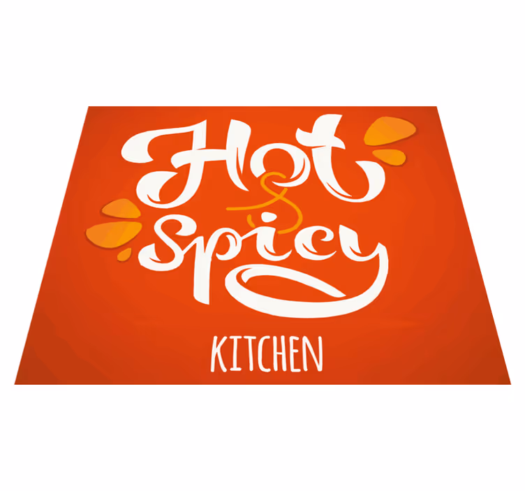 Hete pittige verklaring vinyl vloerkleed keuken - TenStickers