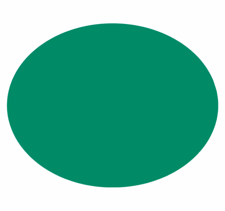 Levendig groen vinyl vloerkleed rond - TenStickers