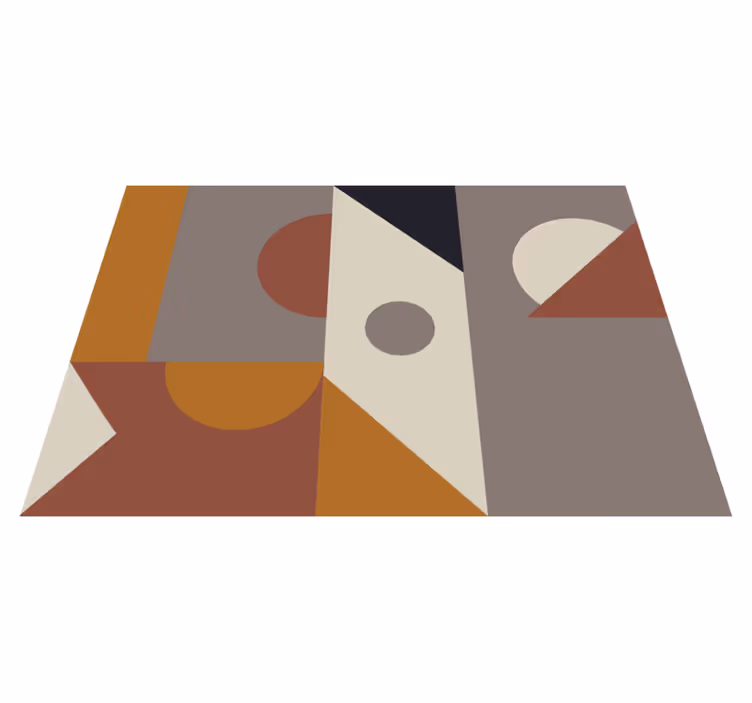 Abstracte geometrische vormen vinyl tapijt modern - TenStickers