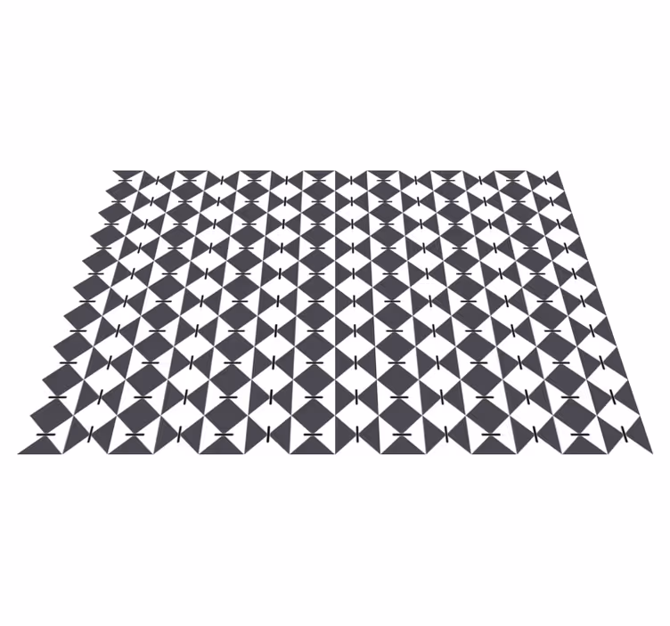 Modern ruitpatroon vinyl tapijt geometrisch - TenStickers