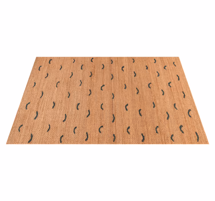 Jute beige imitatie vinyl tapijt dierenprint - TenStickers