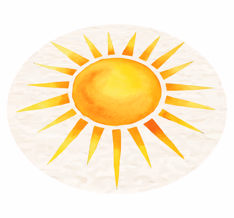 Zonnige uitbarsting vinyl tapijt natuur - TenStickers