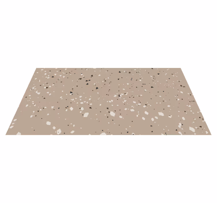 Neutraal terrazzopatroon marmeren vinyl tapijt - TenStickers