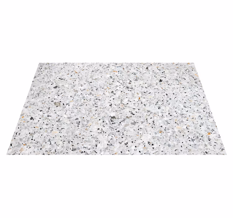 Grijs terrazzo vinyl vloerkleed keuken - TenStickers