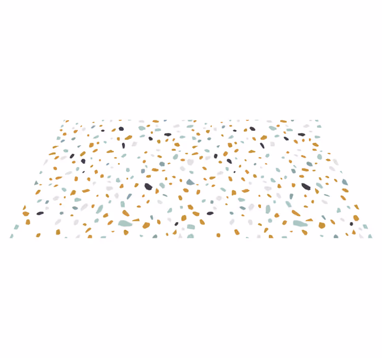 Tapijt in terrazzo-structuur in noordse stijl - TenStickers