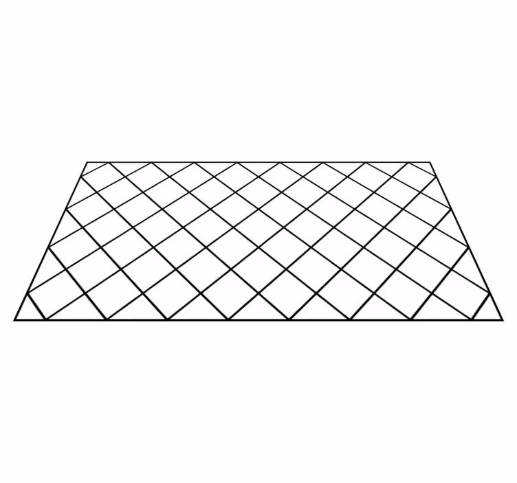 Elegante zwarte patronen vinyl tapijt geometrisch - TenStickers