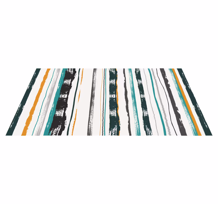 Opvallend lineair motief vinyl tapijt met strepen - TenStickers