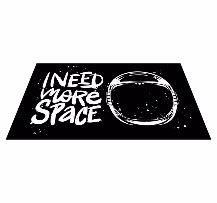 Ik heb ruimte nodig vinyl tapijt zinnen en teksten - TenStickers