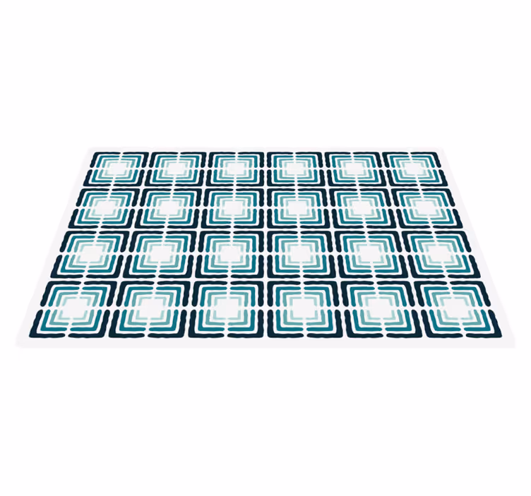 Abstracte patroonvormen vinyl vloerkleed keuken - TenStickers