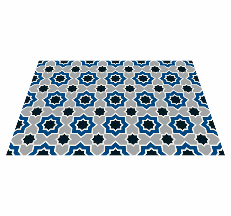 Islamitisch geometrisch patroon vinyl vloerkleed keuken - TenStickers