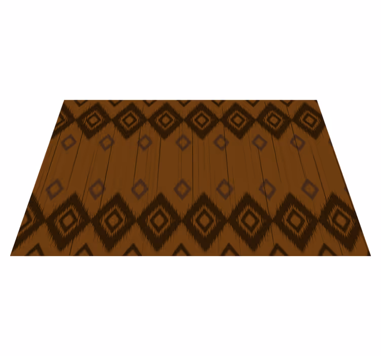 Cultureel geometrisch element etnisch vinyl tapijt - TenStickers