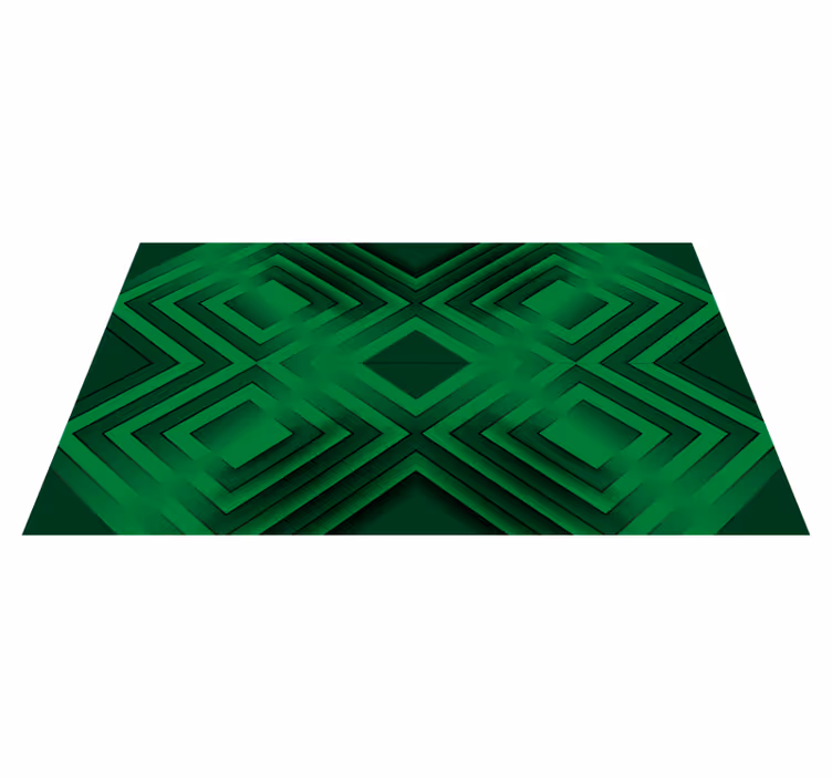 Ruitenpatroon vinyl tapijt geometrisch - TenStickers