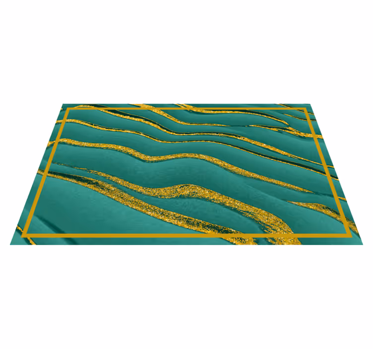Abstract golfpatroon marmeren vinyl tapijt - TenStickers