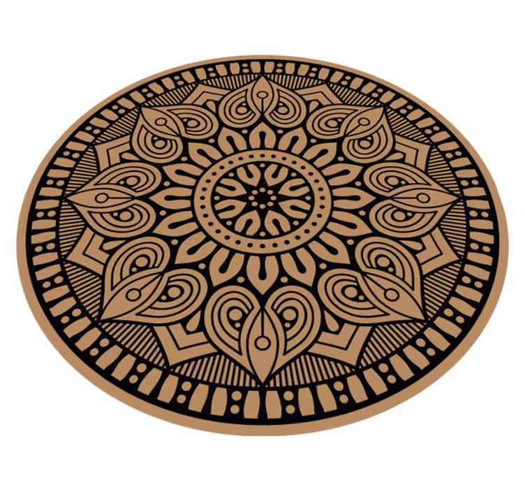 Vinyl tapijt mandala verfijnd motief - TenStickers