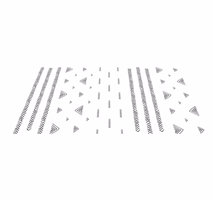 Hedendaagse geometrische patronen etnisch vinyl tapijt - TenStickers
