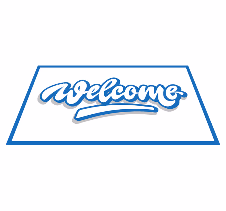 Welkomstgroetbord vinyl tapijt ontvangst hal - TenStickers