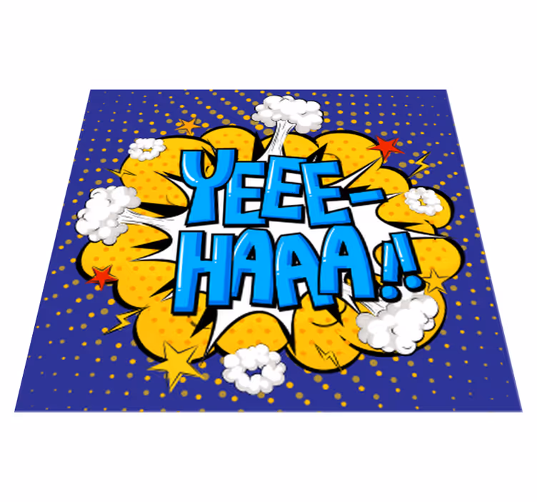 Komische actie-uitbarsting vinyl tapijt tiener - TenStickers