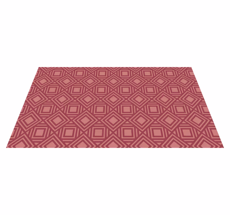 Diamantpatronen vinyl tapijt geometrisch - TenStickers