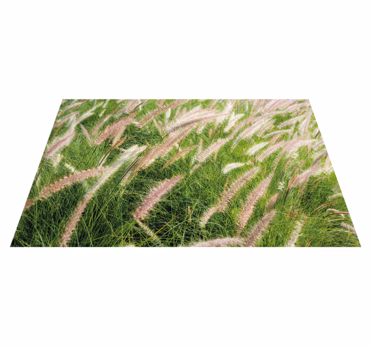 Weelderig groen landschap vinyl tapijt natuur - TenStickers