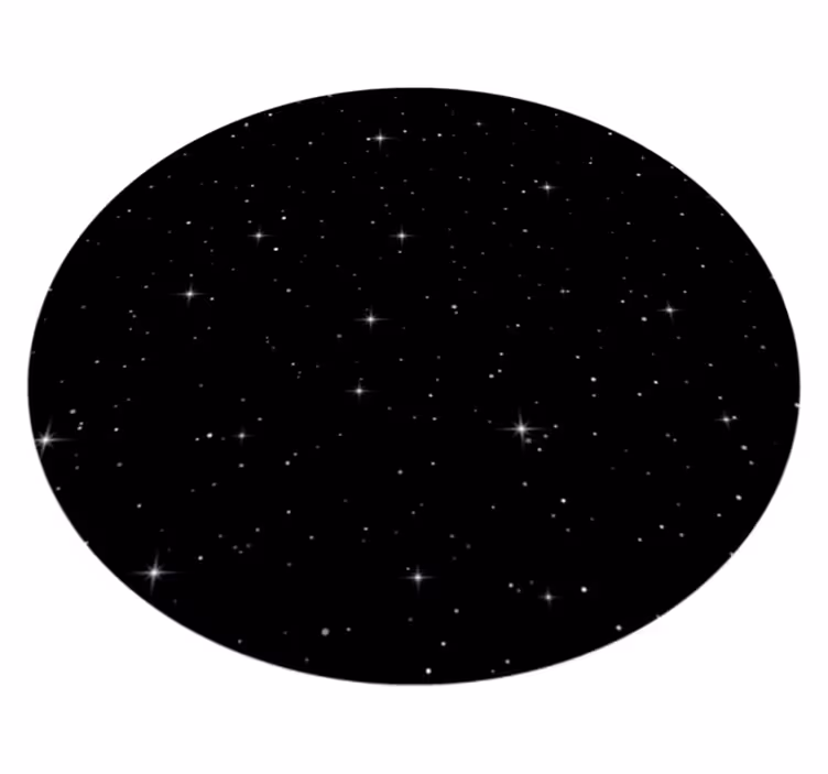 Natuur vinyl tapijt Donker universum met sterren - TenStickers