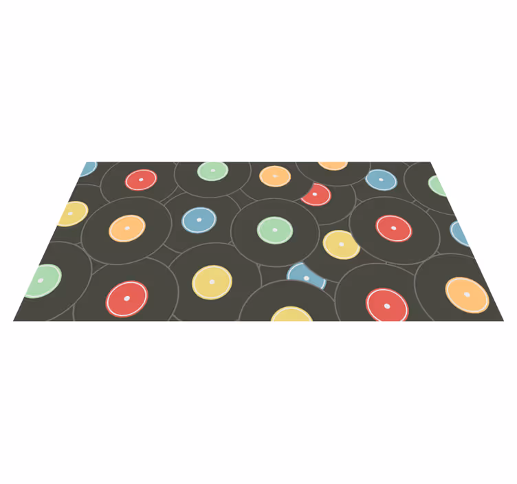 Vinyl tapijt tiener vibrante vinyl schijven - TenStickers