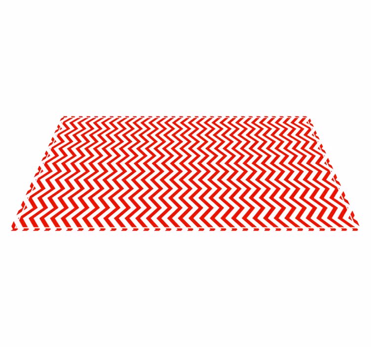 Chevron zigzagvorm vinyl tapijt met strepen - TenStickers