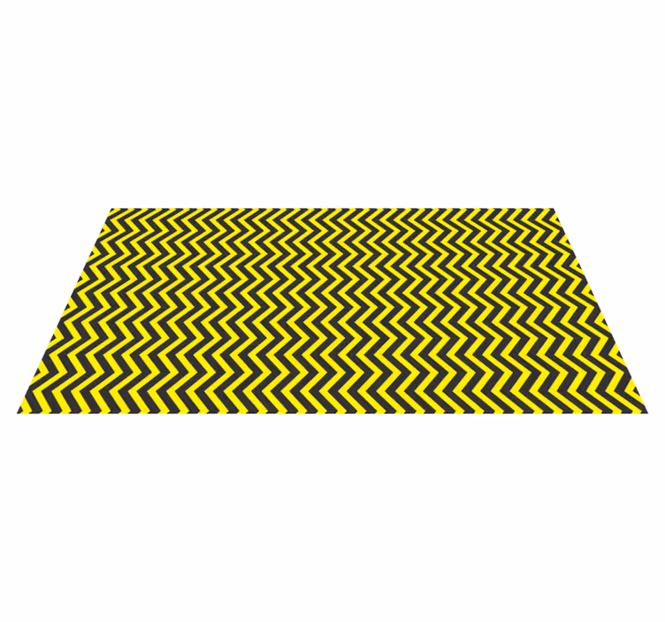 Chevron golfpatroon vinyl tapijt geometrisch - TenStickers