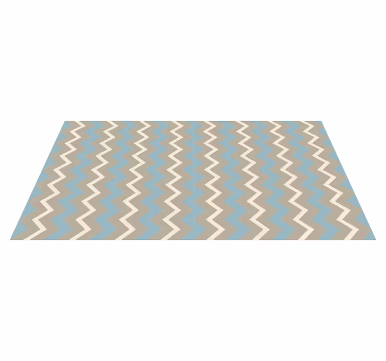 Chevronmotief stijl vinyl tapijt met strepen - TenStickers