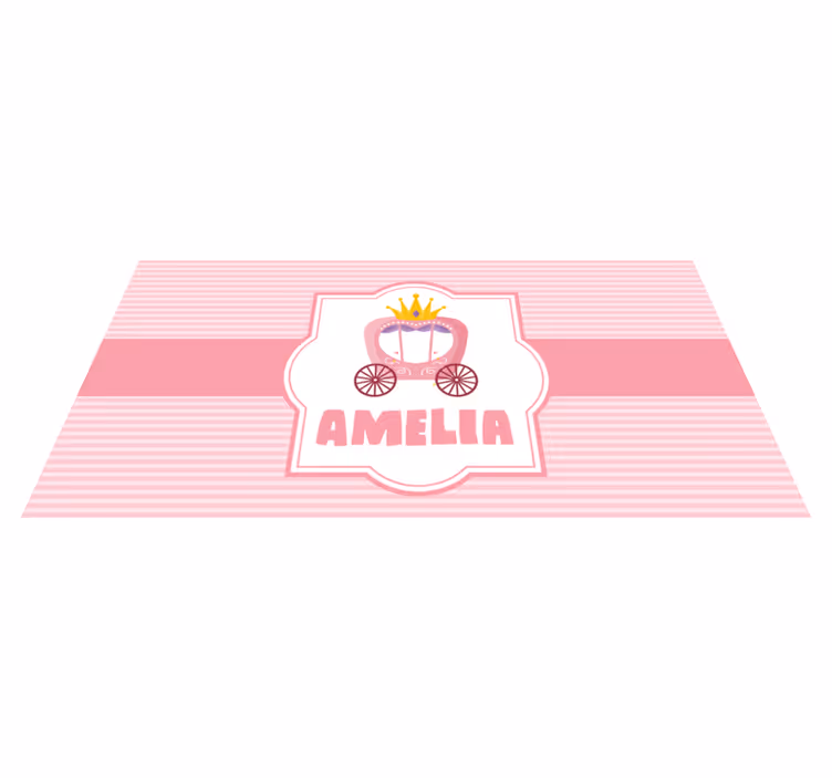 Vinyl tapijt voor meer kinderen prinsessenkoets - TenStickers
