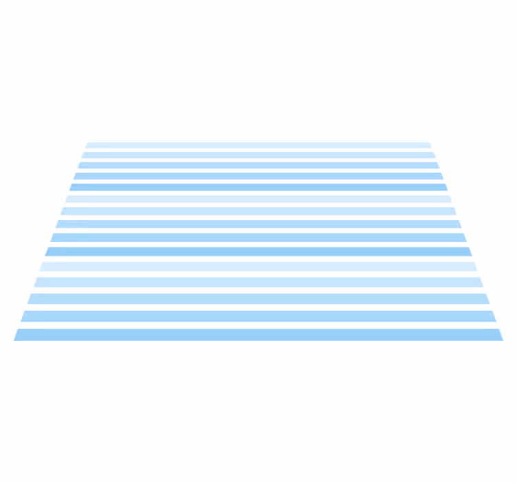 Blauw horizontaal patroon vinyl tapijt met strepen - TenStickers