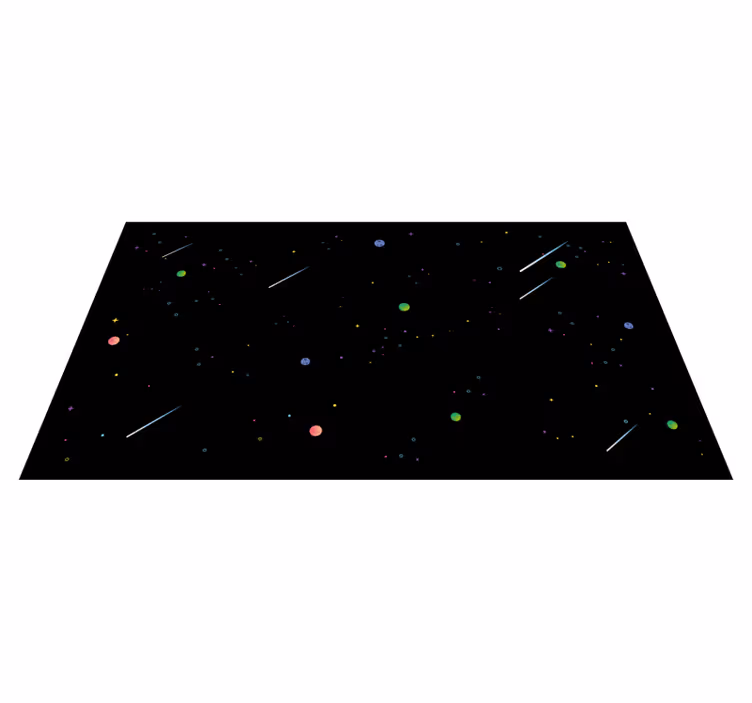 Kosmische sterrenhemel vinyl tapijt sterren - TenStickers