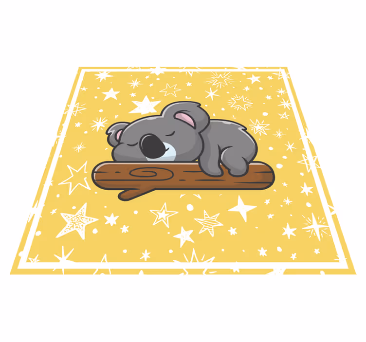 Koala dromen vinyl tapijt baby - TenStickers