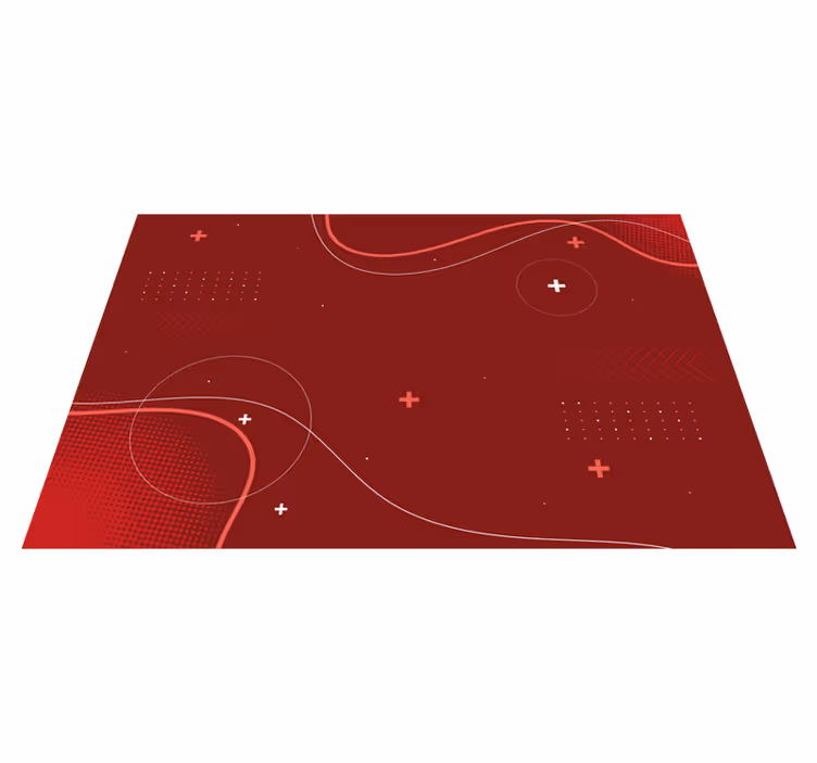 Dynamische abstracte patronen vinyl tapijt modern - TenStickers
