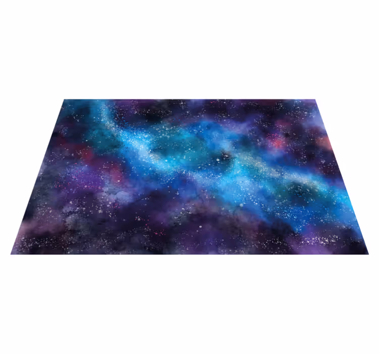 Kosmische fantasie vinyl tapijt slaapkamer - TenStickers