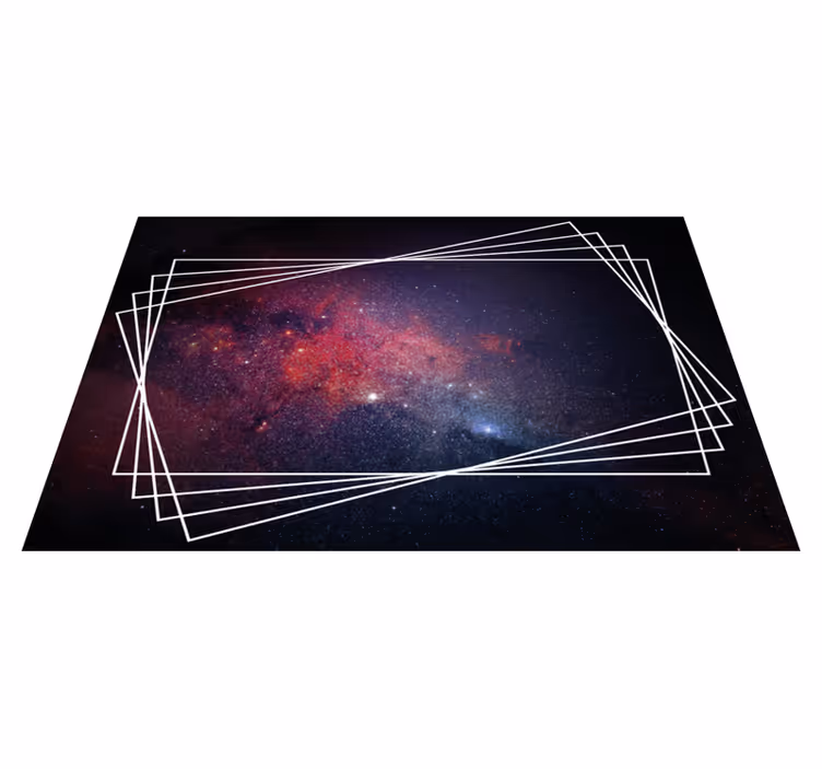 Kosmische nevelpatronen vinyl tapijt modern - TenStickers